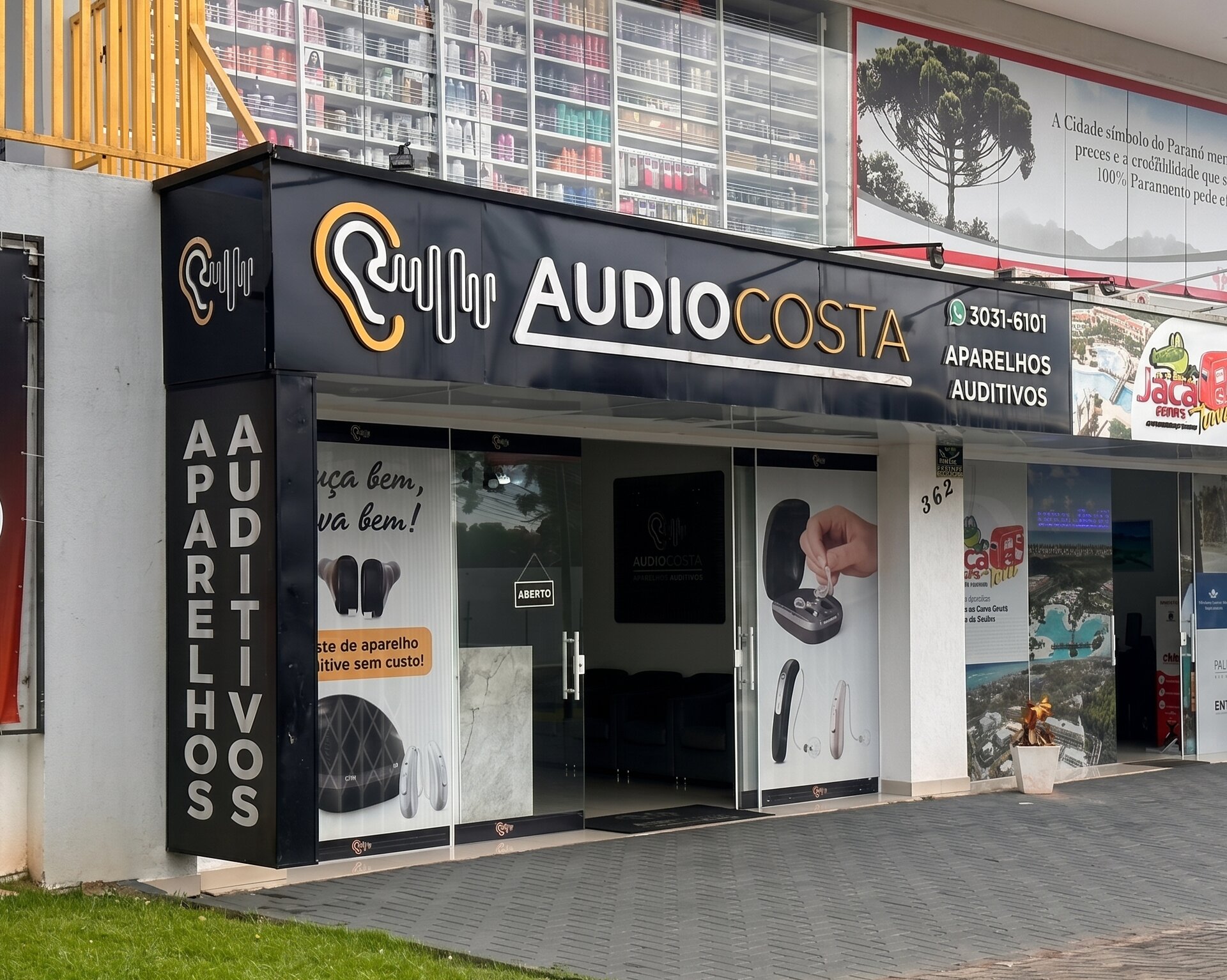 Unidade Audiocosta Araucária — Centro — Rua Dr. Guilherme da Motta Correia, 368, Centro